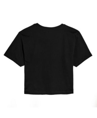 Juniors Trendy Wicked Elphaba Glinda Graphic Cropped T-Shirt