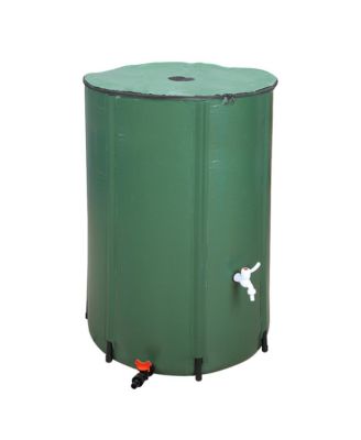 132 Gallon Folding Rain Barrel Portable Water Collector for Sustainable Gardening