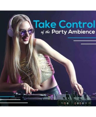 Wireless 3-Channel DJ Mixer with Bluetooth and USB, Phono, Microphone, and Line Inputs