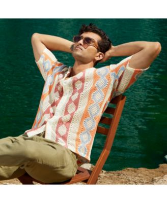 Geometric Block Oversized Shirt