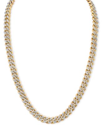 Bulova - Two-Tone Stainless Steel Classic Chain 24" Necklace