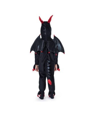 Black Dragon Jumpsuit Costume Set - Kids Boys