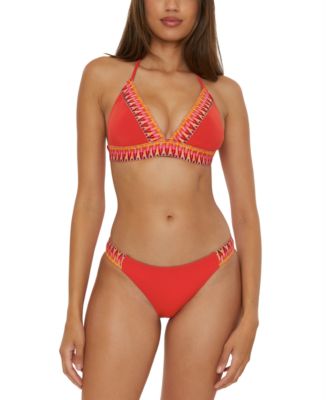 Womens Fiesta Halter Bikini Top Side Tab Bottoms