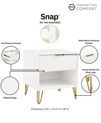 DUMBO 1-Drawer Modern Nightstand