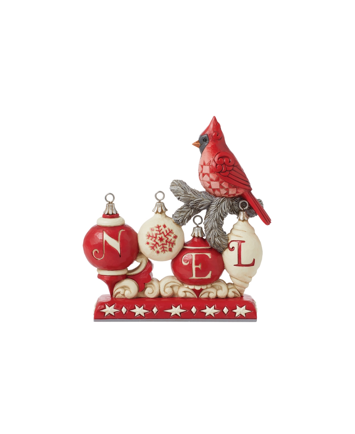 Jim Shore Nordic Noel Cardinal Figurine In Multi