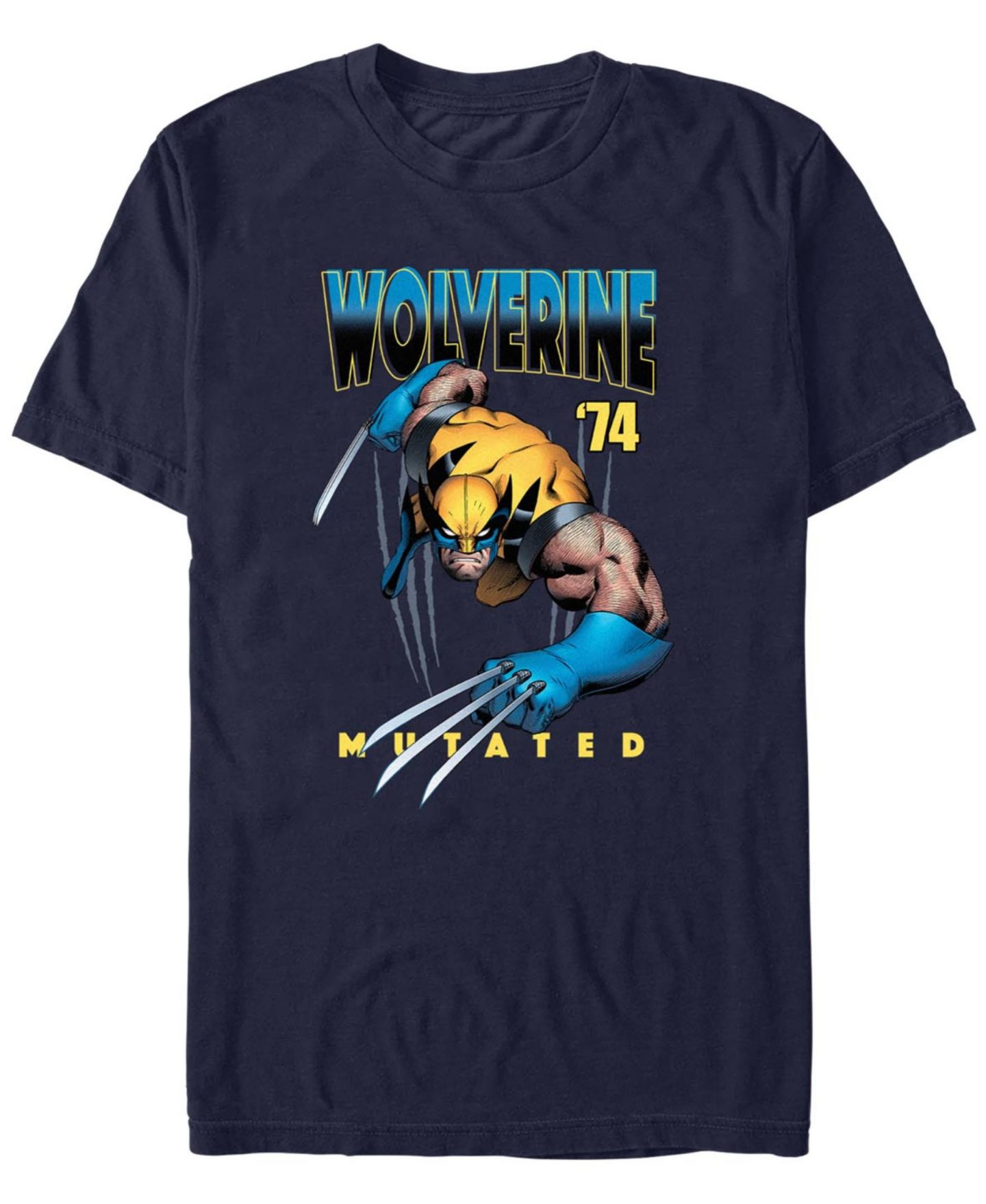 Мужская футболка Fifth Sun Wolverine All Mutated Short Sleeve, цвет: Тёмно-синий — фото 1
