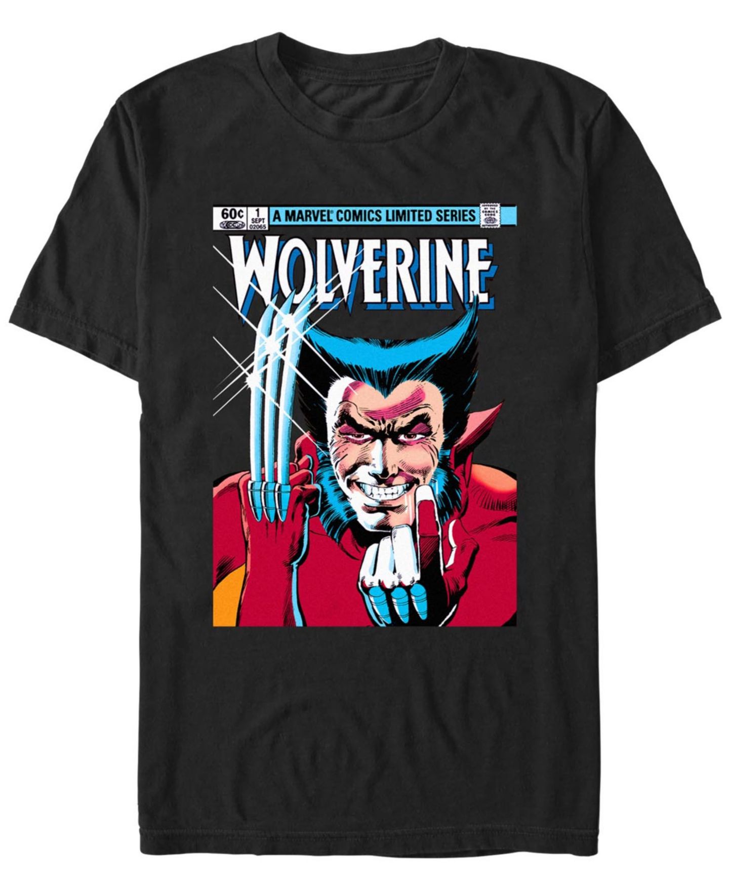 Мужская футболка Fifth Sun MVL Wolverine 1st Issue Short Sleeve, цвет: Чёрный — фото 1