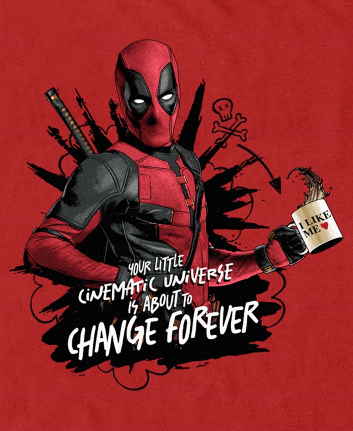 Fifth Sun Mens Cinematic Universe Change Forever Short Sleeve T-shirt In Red
