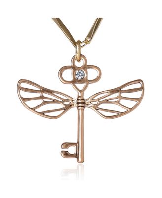 Flying Key Link Chain Necklace Pendant