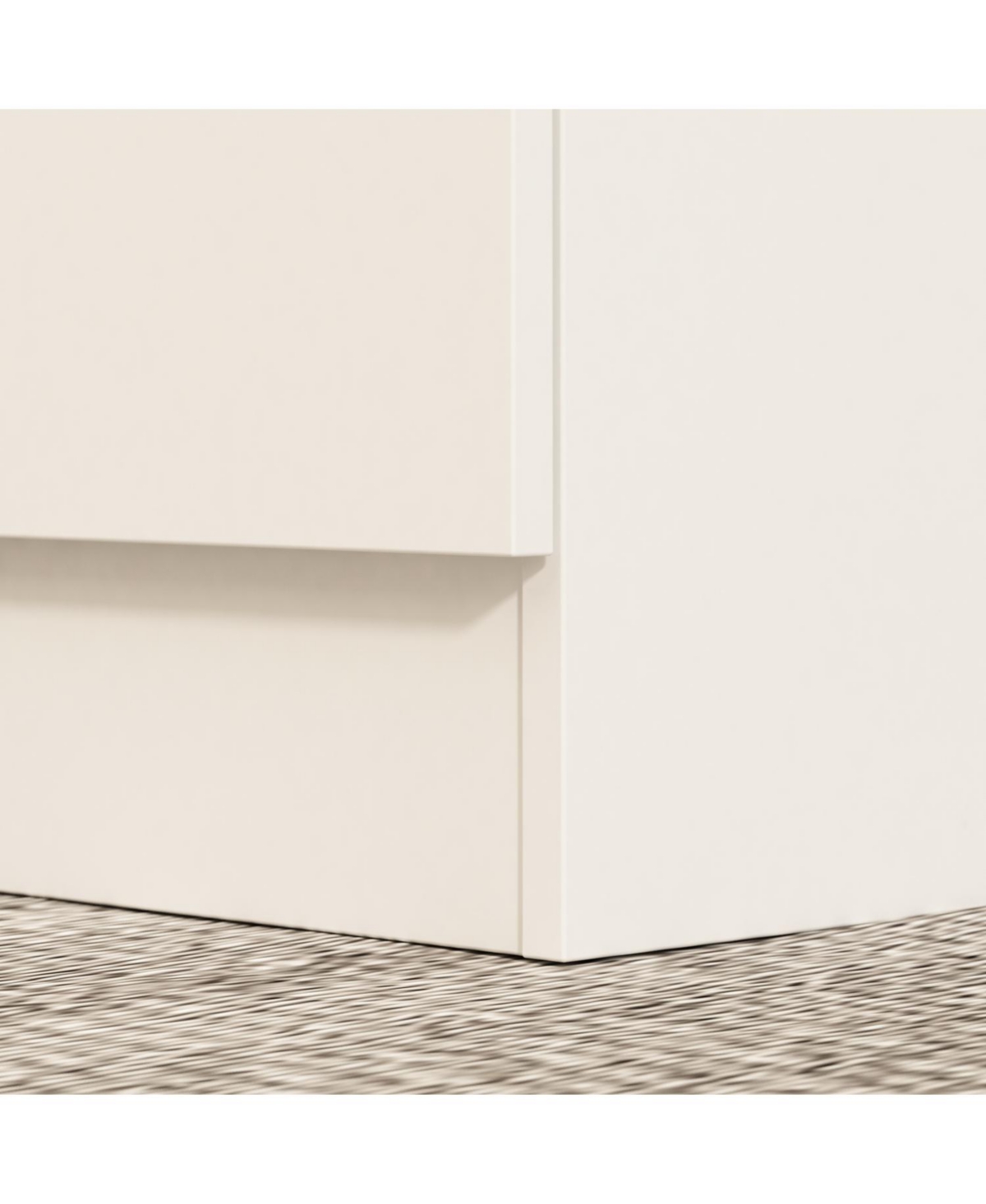 Famapy Grey Wood 3-Door Armoires Wardrobe with Hanging Rod and Storage Shelves