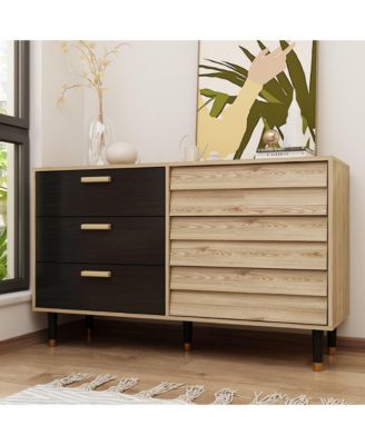 Rectangle Storage Cabinet, Sideboard, Dresser with 6 Drawers