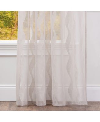 Premium Quatrefoil Voile Sheer Curtains - 2-Panel Light Filtering Curtains for Living Room, Bedroom, Kitchen - 52" x 96" - Sage