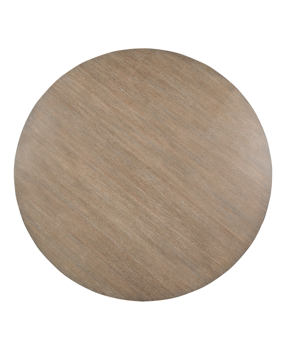 Macy's Portmore 44" Round Wood Cocktail Table In Two-tone Brown Finish