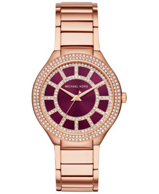 Michael Kors - Women's Kerry Rose Gold-Tone Stainless Steel Bracelet Watch 37mm MK3434, Only at Macy's