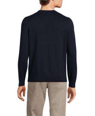 Men's Fine Gauge Cotton Crew Neck Sweater