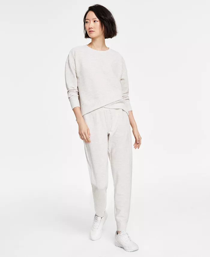 Women's Ottoman-Rib Jogger Pants