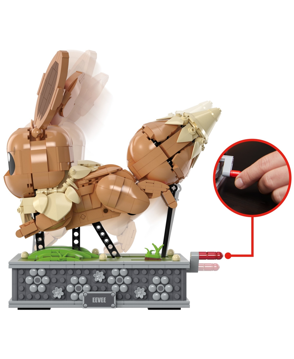 Pokémon Mega Motion Eevee Building Toy Kit, 1366 Pieces In Multi Color