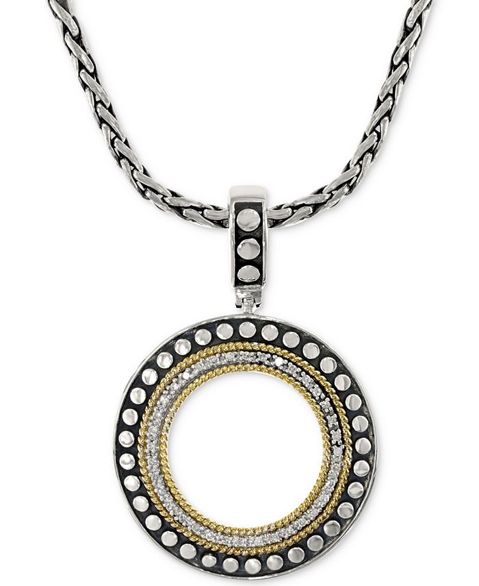 Diamond circle pendant with picture Clearance