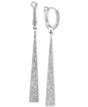 image of Geo by Effy Diamond Drop Earrings (3/4 ct. t.w.) in 14k White Gold