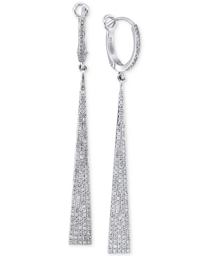 EFFY Collection - Diamond Drop Earrings (3/4 ct. t.w.) in 14k White Gold