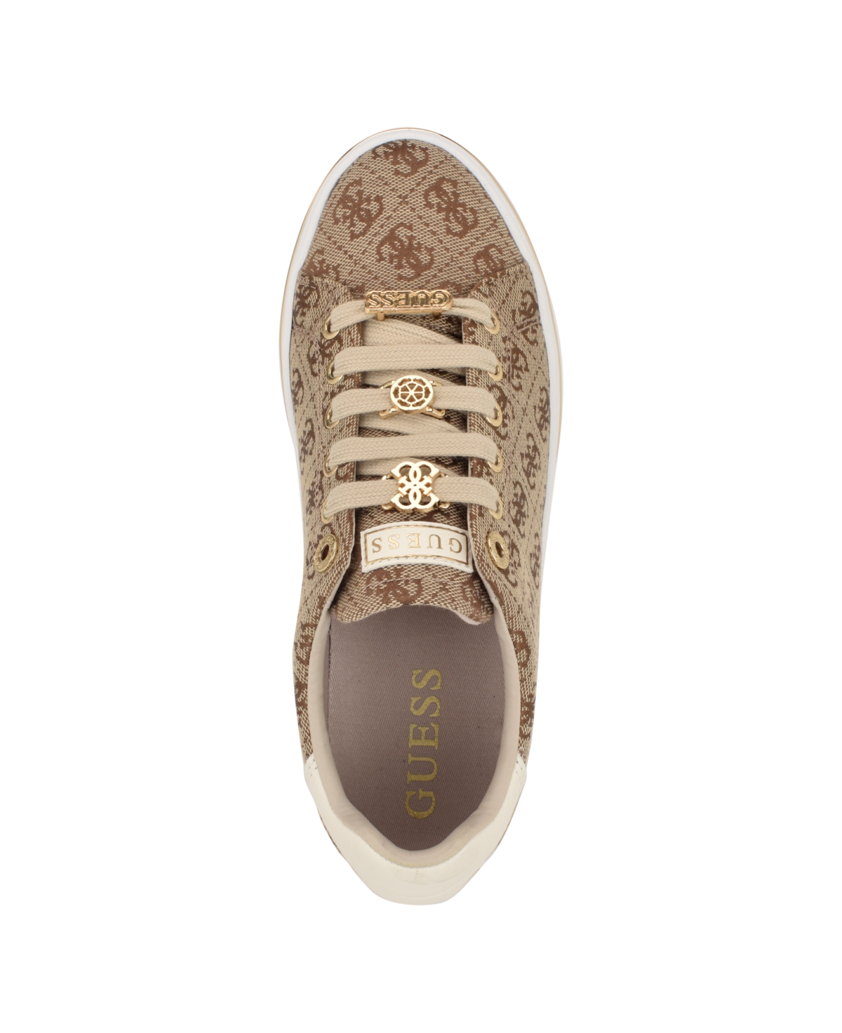 Guess Women's Stasey Lace Up Sneakers -Pink Logo
