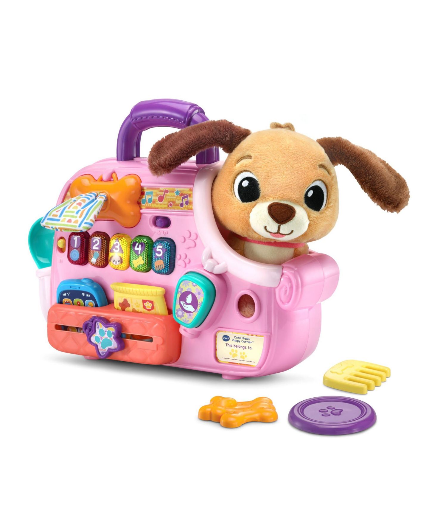 Детский игровой набор VTech Cutie Paws Interactive Learning Light-Up 5-Piece Playset, Ages 12-24 Months — фото 1