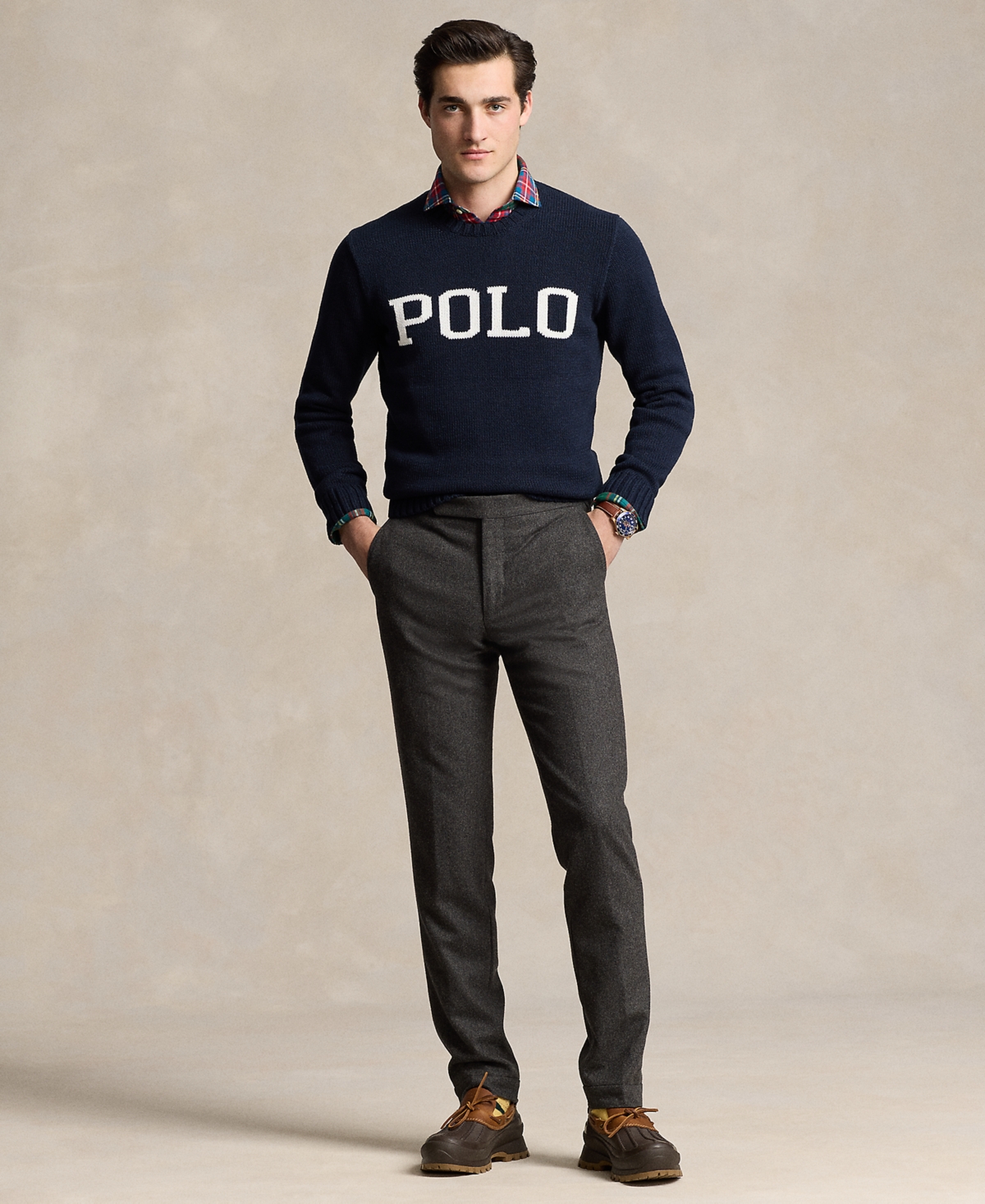 Polo Ralph Lauren Men's Logo-Intarsia Cotton Sweater