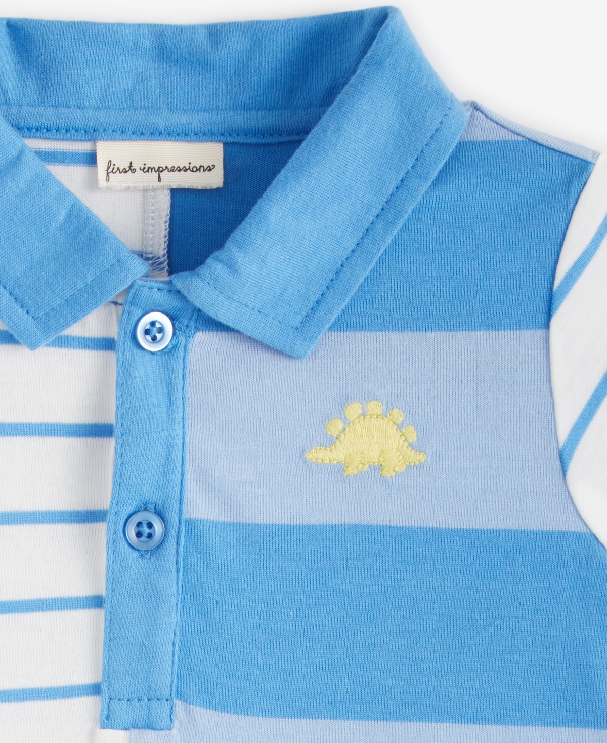 First Impressions Baby Boys Rugby Striped Polo Sunsuit, Created for Macy's