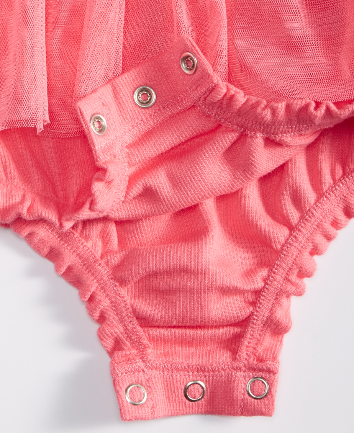 First Impressions Baby Girls Tiny Heart Skirted Sunsuit, Created For Macy's In Coral Sunr