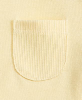 Baby Boys Short-Sleeve Solid Lap-Shoulder T-Shirt, Created for Macy's