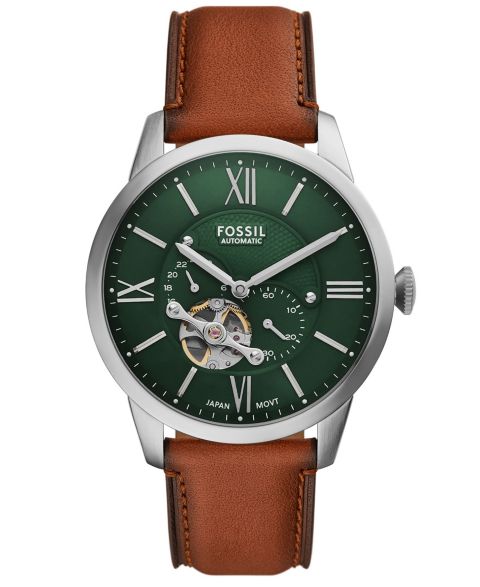 Мужские часы Fossil Townsman Automatic Brown Leather 44mm