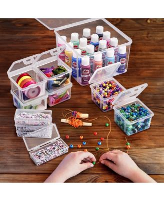 12-Piece Sewing and Craft Material Storage Set with Lids