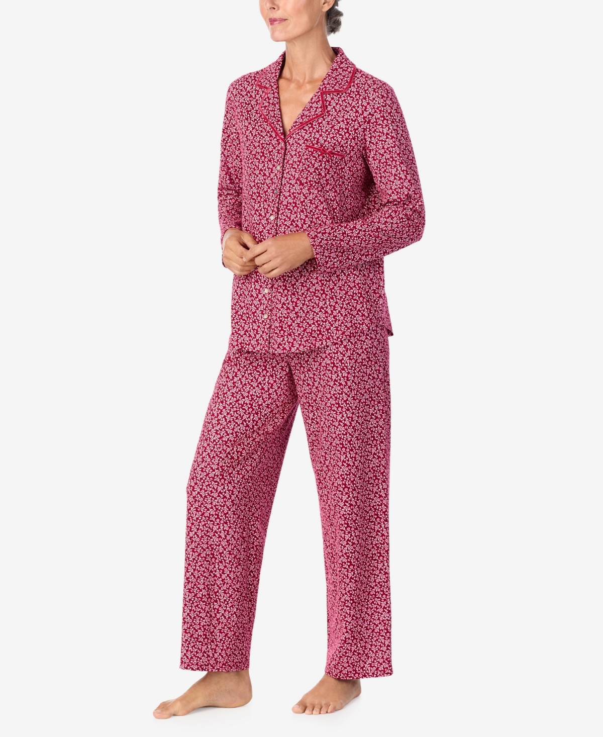 Aria Women's Long Sleeve Pajama Set