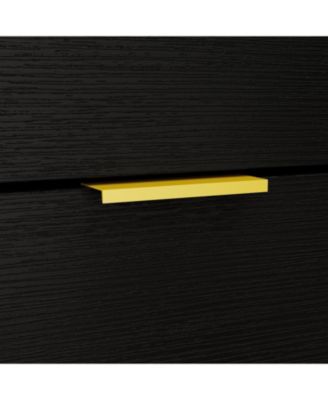 Minimalist style white double door wardrobe, bedroom Armoire, wooden Closet