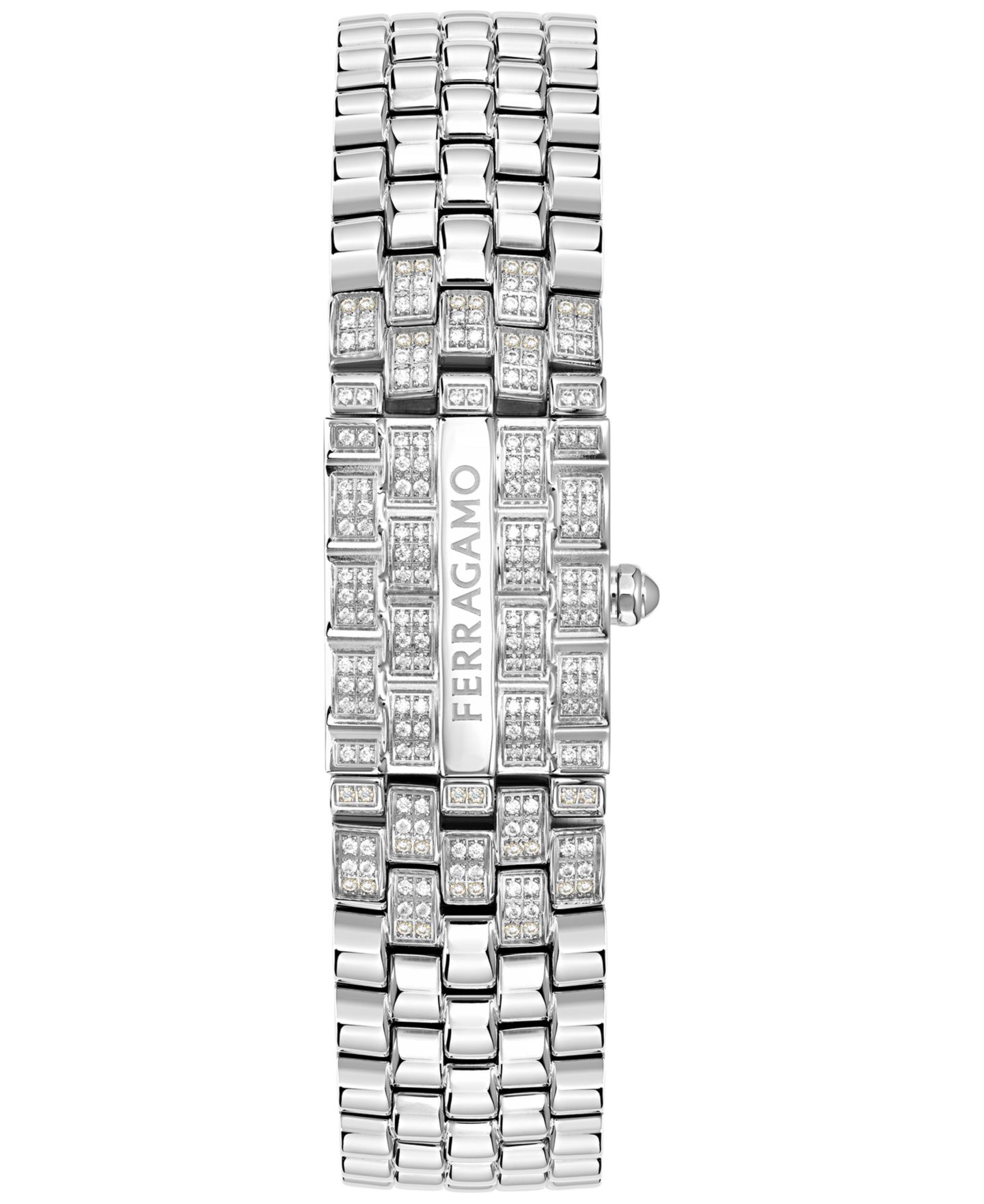 Женские часы Ferragamo Secret Diamond (3/4 ct. t.w.) Stainless Steel Bracelet Watch 19x30mm — фото 2
