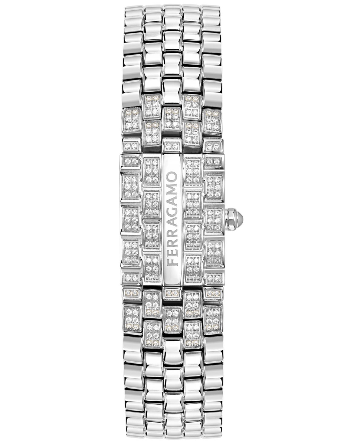 Edifier Women's Secret Diamond (3/4 Ct. T.w.) Stainless Steel Bracelet Watch 19x30mm In Stainless