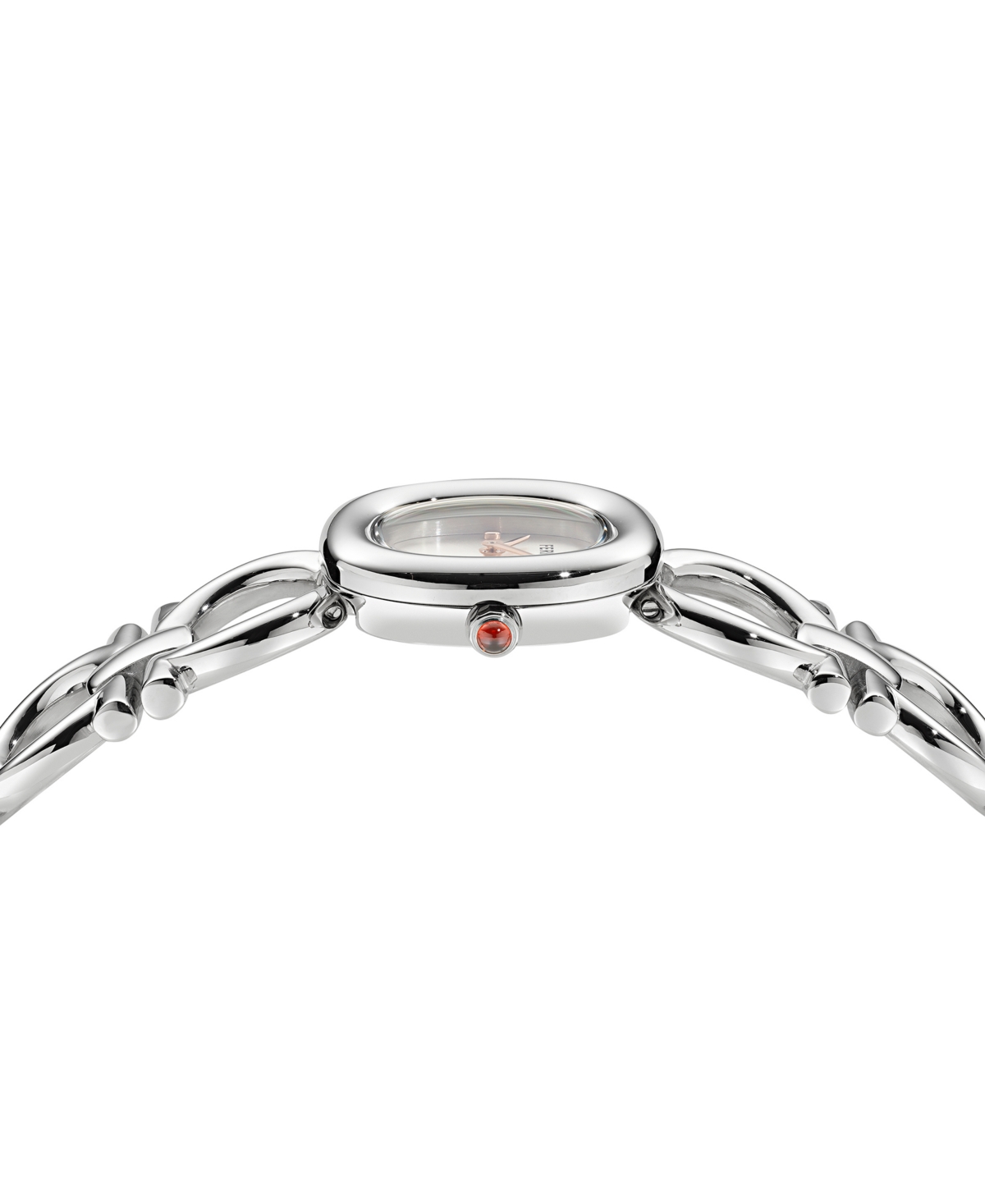 Edifier Women's Double Gancini Stainless Steel Link Bracelet Watch 25mm In Stainless