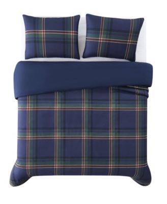 Bronson Plaid 3-Pc. Duvet Cover Set, Full/Queen