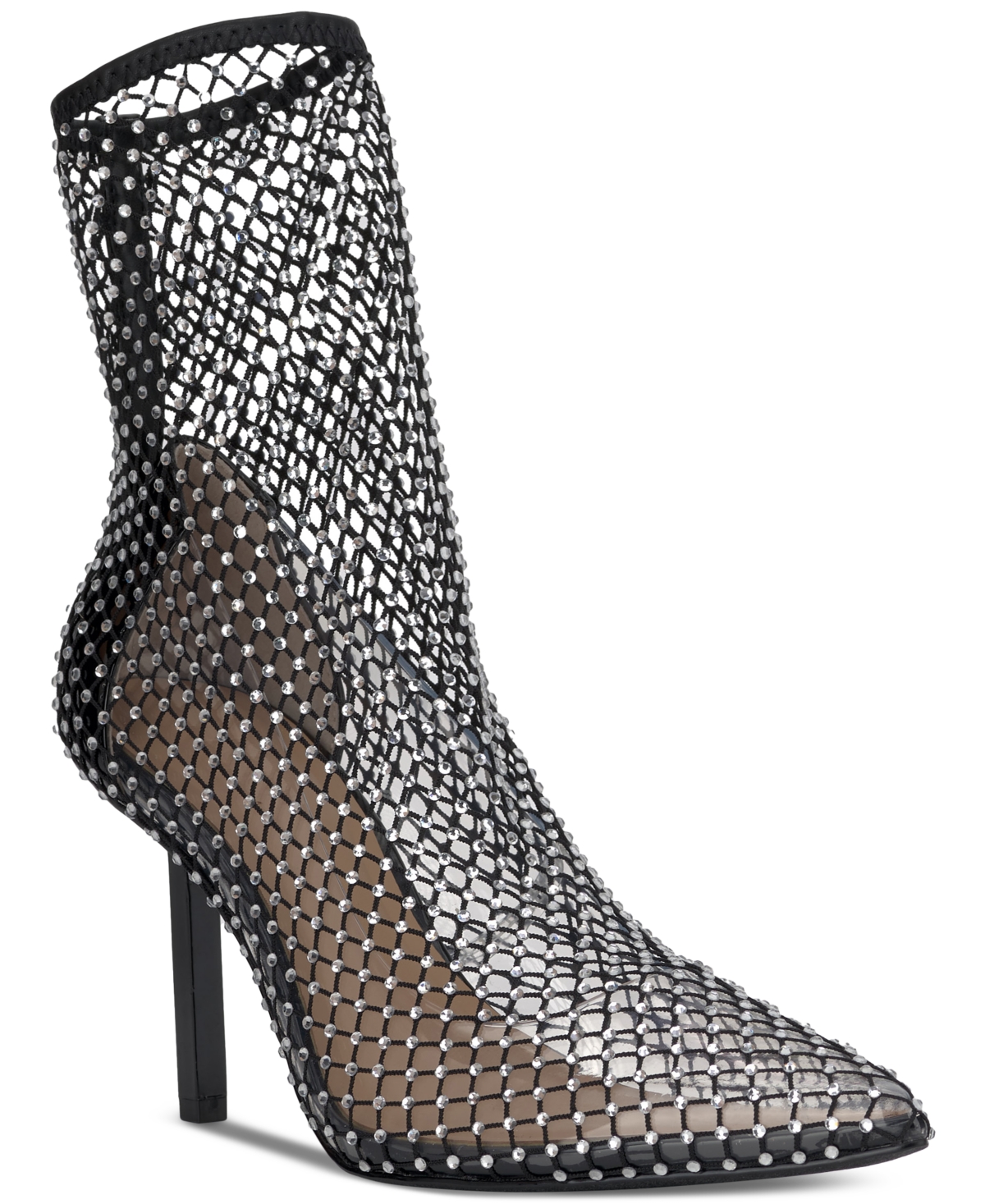 Inc International Concepts Women's Edrice Mesh Booties, Created For Macy's In Black Mesh