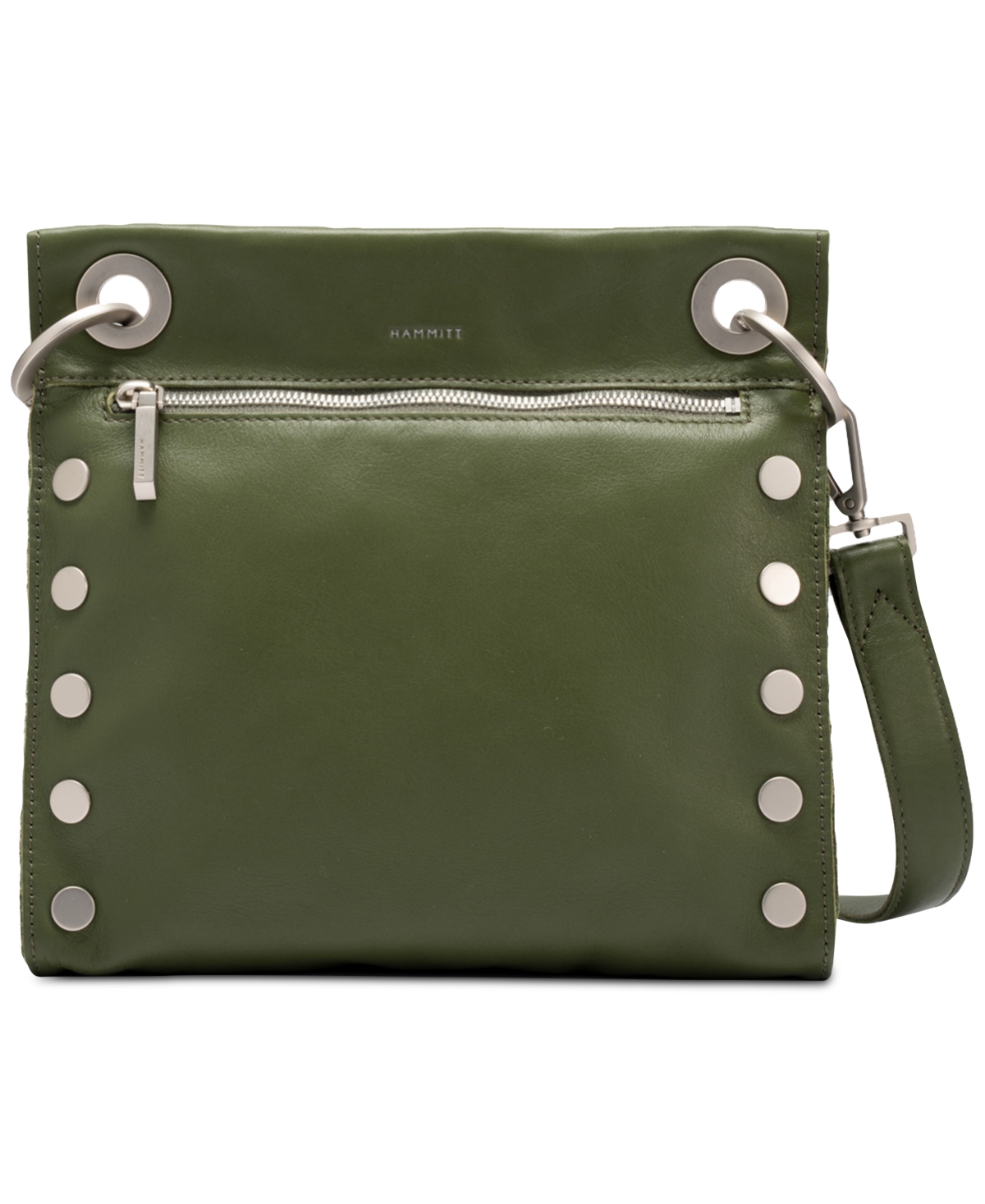 Hammitt Tony Medium Leather Crossbody In Dark Green