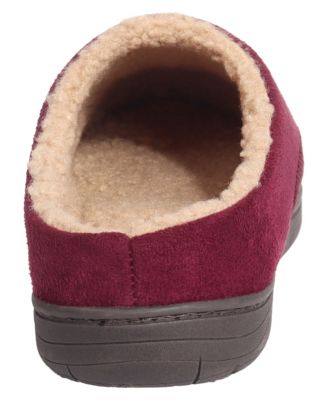 Vintage Men's Microsuede Corduroy Clog with Faux Shearling Lining and Indoor-Outdoor Sole Shoe