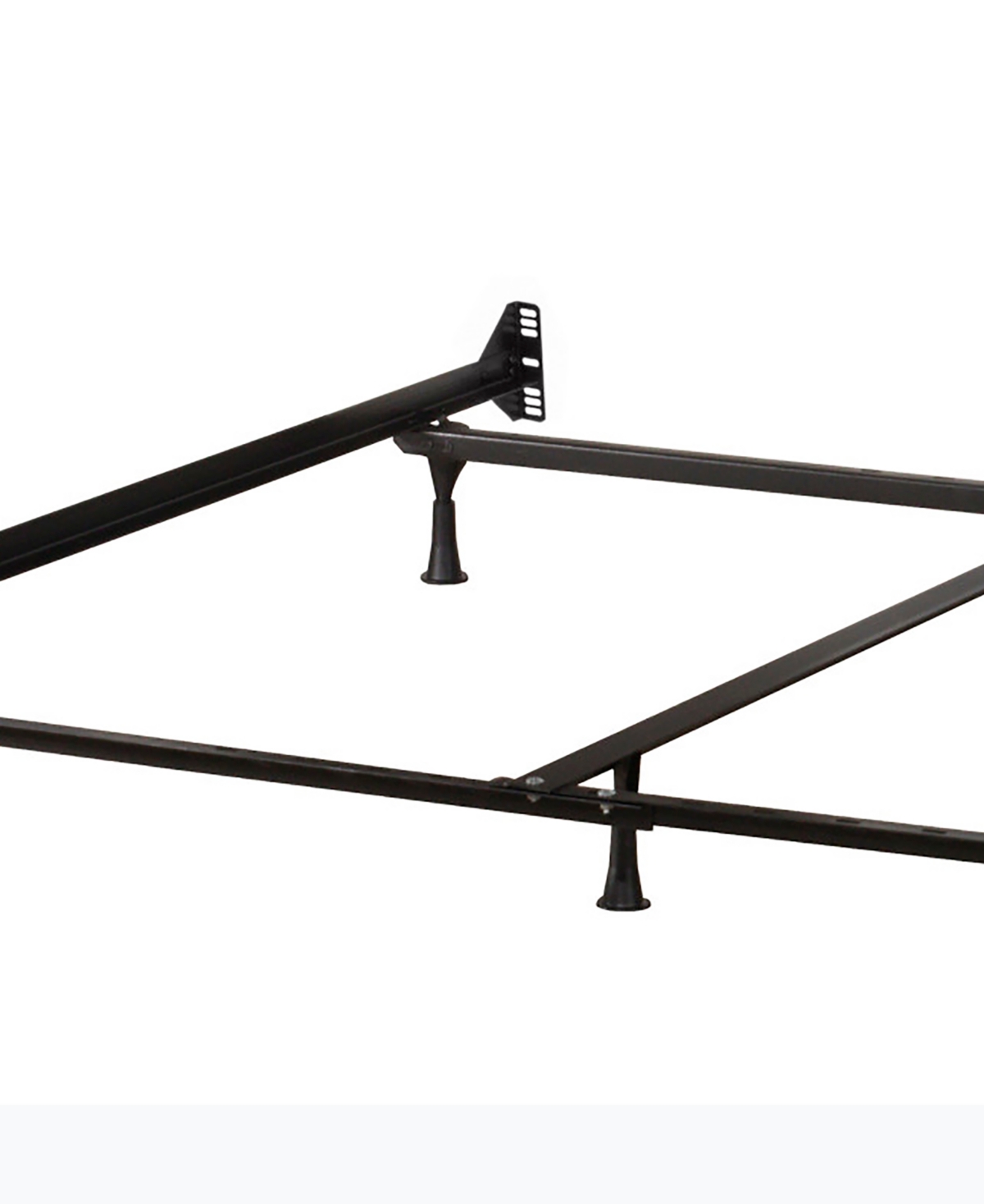 Hillsdale 57" Metal Queen/king Bed Frame In Black