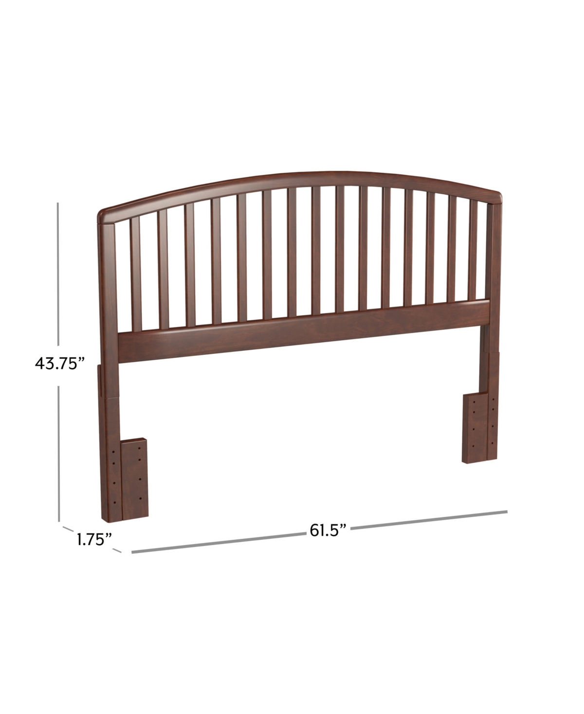 Hillsdale 43.75" Wood Carolina Full/queen Headboard In Walnut
