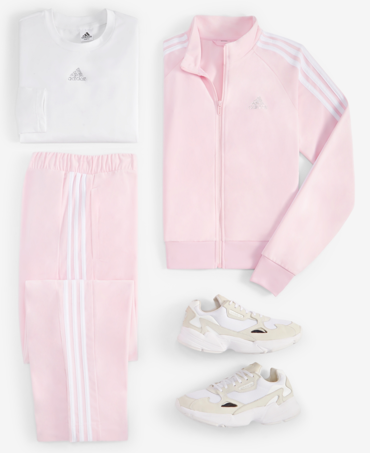 adidas Women's Y2K Glam Velour Wide-Leg Pants