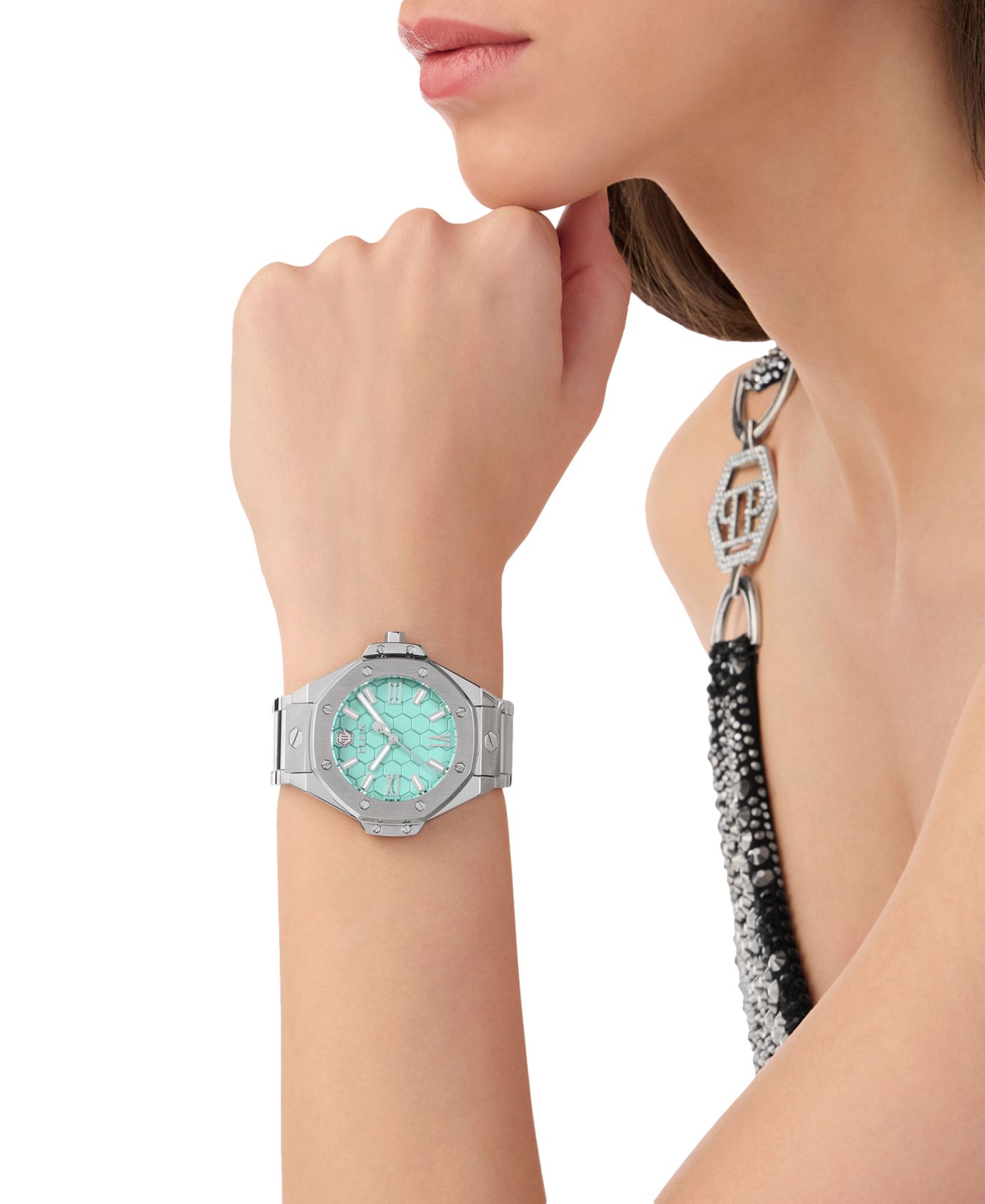 Женские часы Philipp Plein Lady Royal Stainless Steel Bracelet Watch 39mm — фото 5
