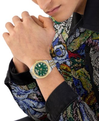 Men's Date Superlative Two-Tone Stainless Steel Bracelet Watch 42mm