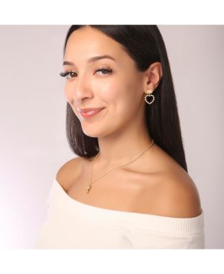 Sanrio Heart Dangle Stud Earrings