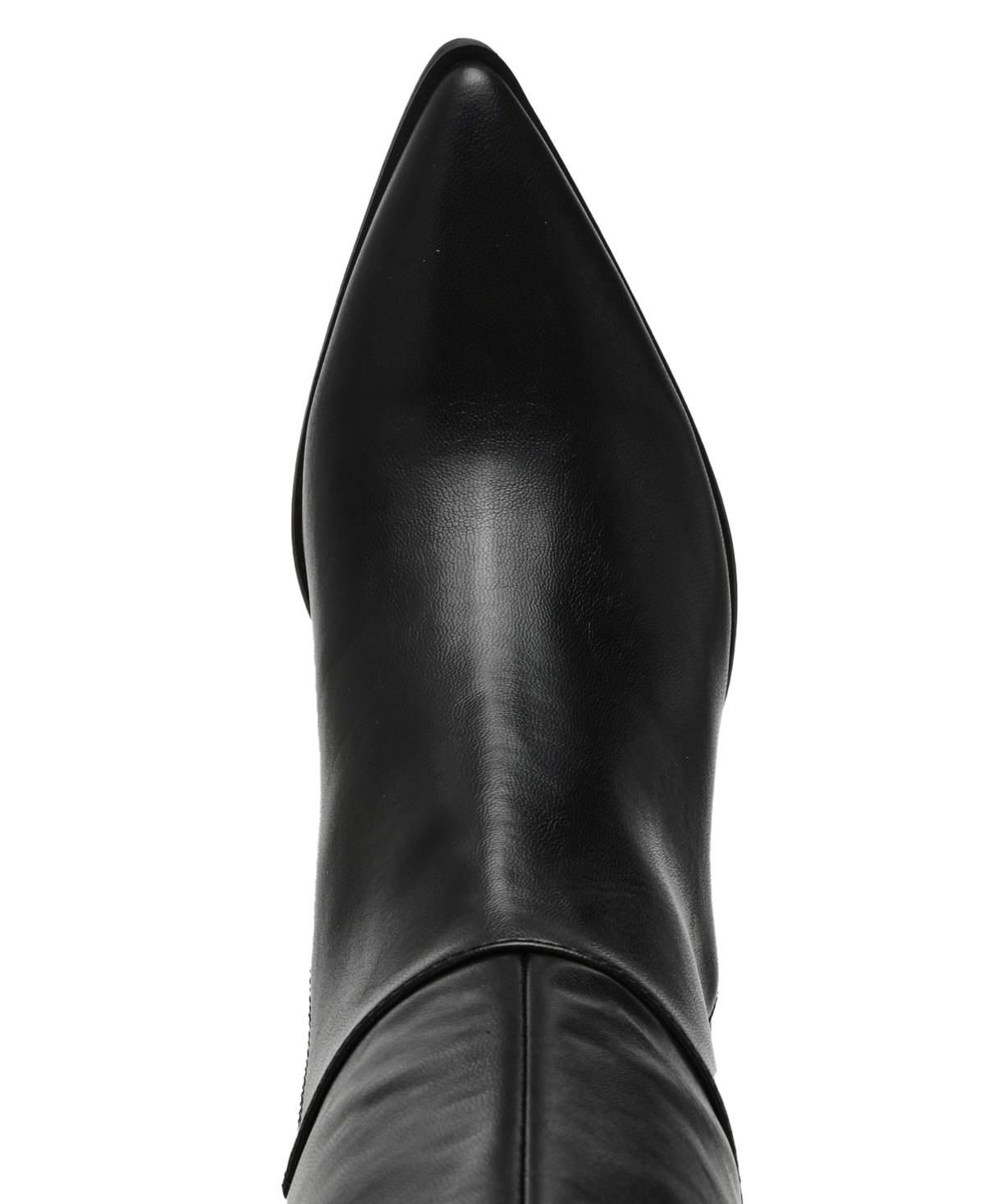 Shop Wild Pair Tati Wide-calf Stacked-heel Boots, Created For Macy's In Black Smooth