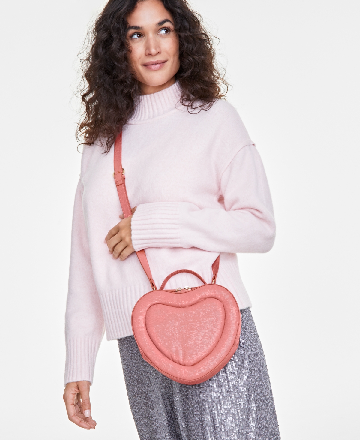 Shop On 34th Jasmii Small Lip Party Crossbody, Created For Macy's