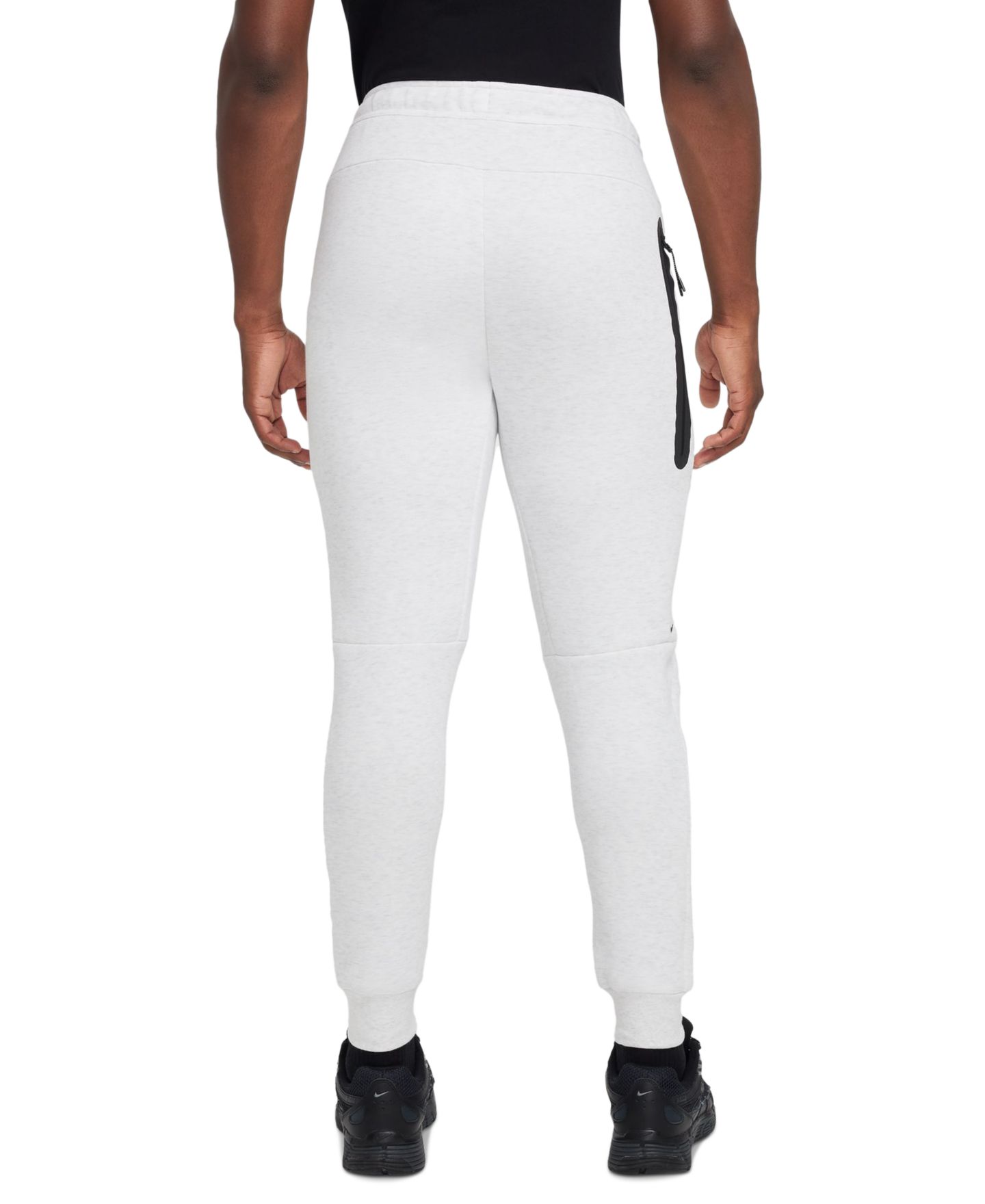 Мужские брюки Nike Tech Fleece Drawstring Joggers, цвет: Берёзовый меланжевый / Чёрный — фото 5